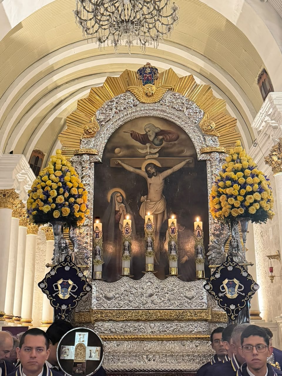 Primer recorrido del Señor de los Milagros en Arequipa. Foto: Hermandad Señor de los Milagros.
