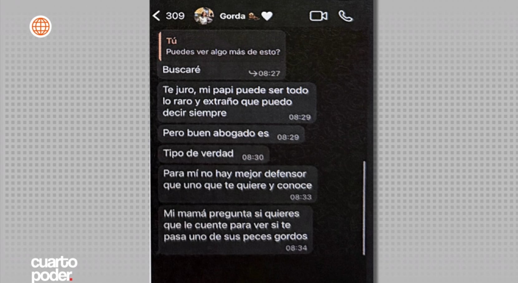 Adrián Villar compartió pantallazo de una conversación que tuvo con Francesca Montenegro tras cometer atropello.