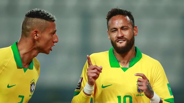 Perú vs. Brasil: Neymar marcó el 4-2 del partido en las Eliminatorias