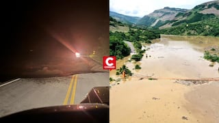 Amazonas: desborde del río Utcubamba por lluvias bloquea carretera Fernando Belaunde Terry