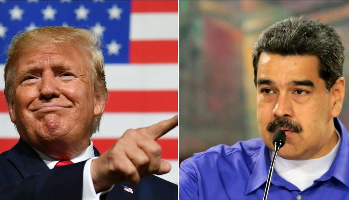 Presidentes Donald Trump y Nicolás Maduro. (Foto: AFP/Venezuelan Presidency/Nicholas Kamm and HO).
