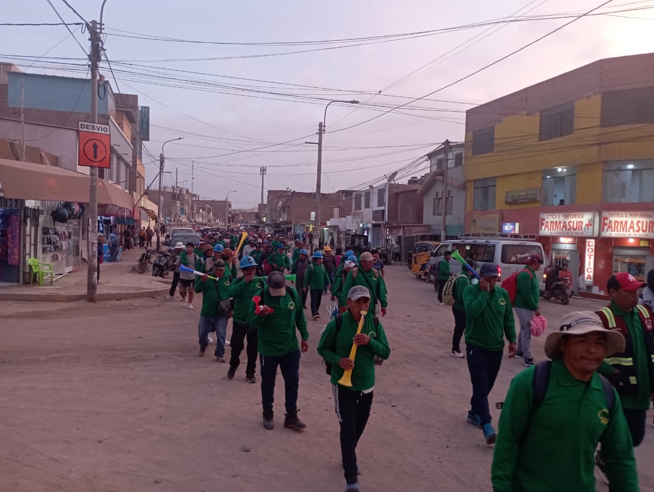 Mineros artesanales de Chala protestan por ampliación de REINFO. Foto: Darío Román Casanova.