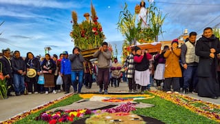 Santos recorrieron las calles de Sapallanga para despedir la Semana Santa 2026