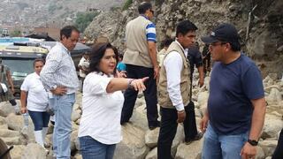 Chosica: Ana Jara inspeccionó trabajos de rehabilitación de zonas del desastre