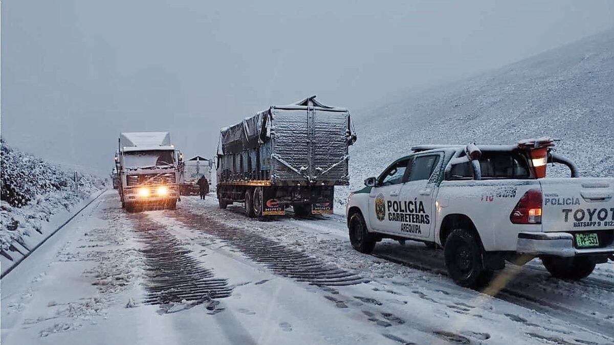 Alerta de nevadas en zonas altas de Arequipa. Foto: cortesía.