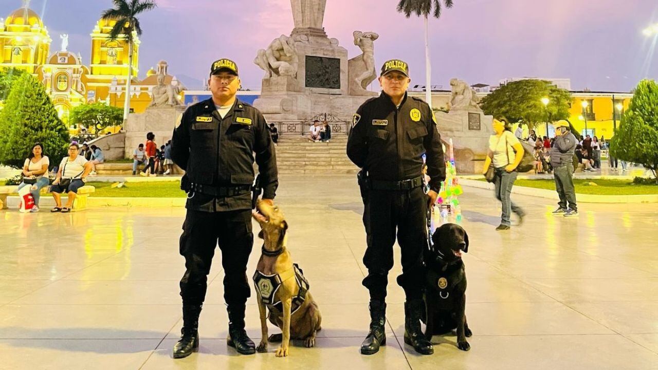 Policía refuerza el patrullaje en el centro de Trujillo.