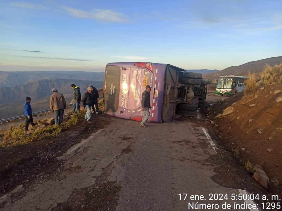 Accidente de tránsito en la provincia de Castilla. Foto: Difusión.