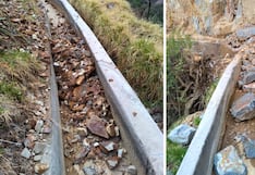 Más de una semana sin agua: Lluvias dañan canal de regadío en Quechualla