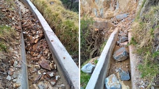 Más de una semana sin agua: Lluvias dañan canal de regadío en Quechualla