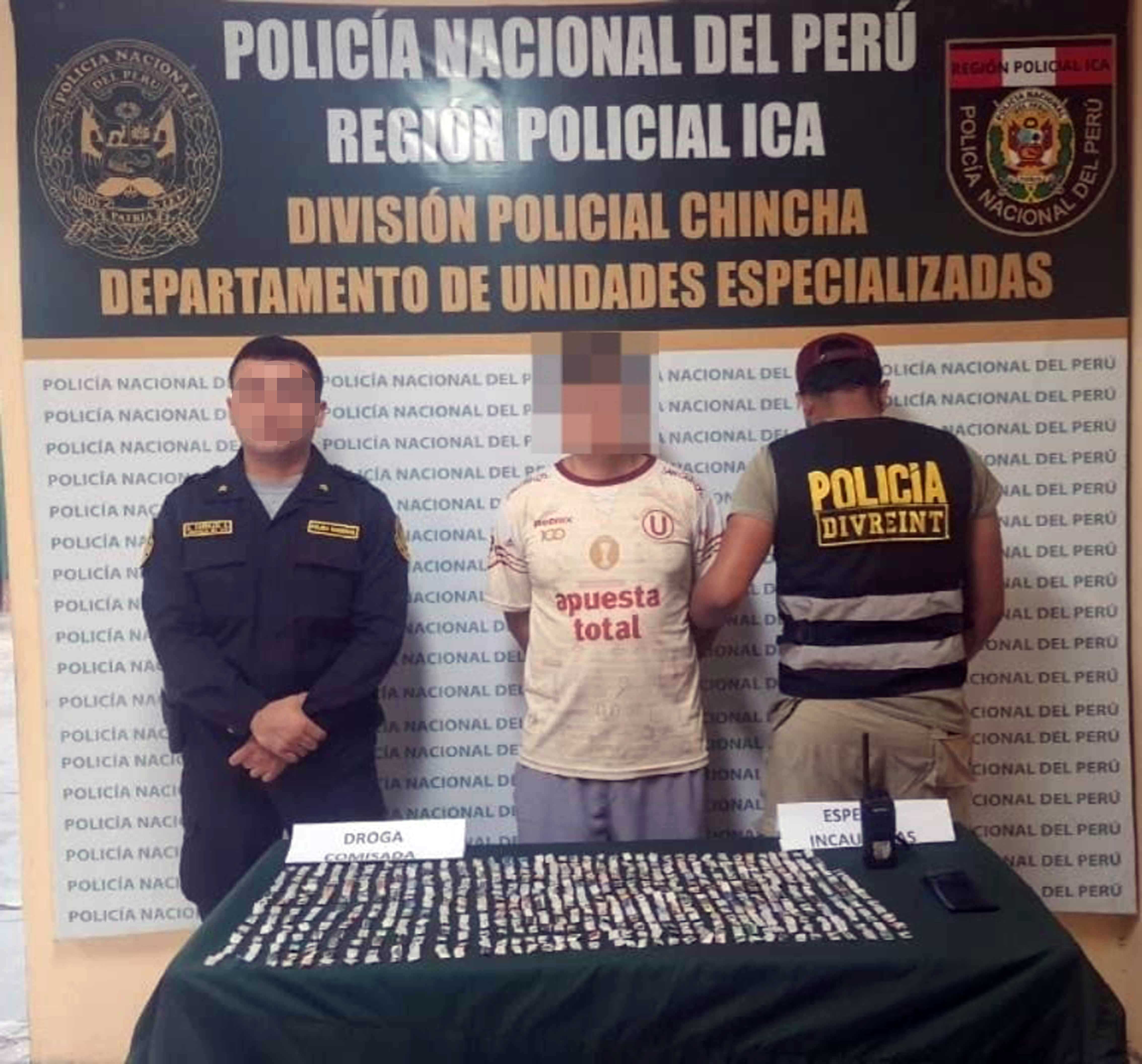 Chincha: atrapan a alias "Acuario" con cerca de 500 ketes de pasta básica de cocaína