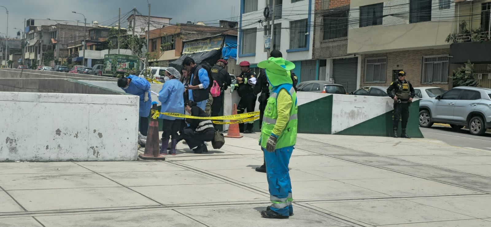 Investigan la muerte de un varón en Paucarpata (Foto: Omar Cruz)
