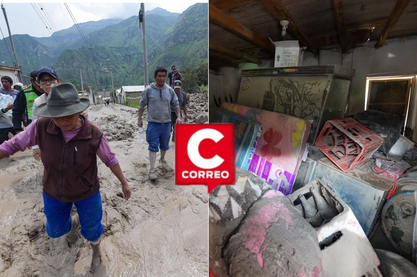 Dolor y destrucción en La Unión por huaicos. (Foto: Difusión)