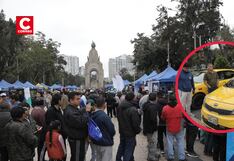 Campo de Marte: Taxistas hacen largas colas desde la madrugada por vinilado de color amarillo