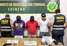 Chincha: incautan arma, explosivo y drogas a “Los raqueteros de Pueblo Nuevo”