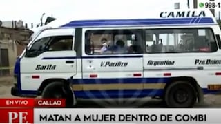 Sicario asesina de cuatro balazos a mujer dentro de una combi en Callao