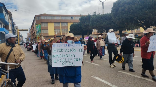 Pobladores de Juliaca acatan paro de 48 horas contra la inseguridad ciudadana