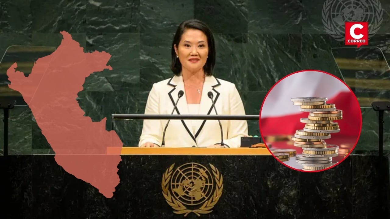 Keiko Fujimori vuelve al Perú y destaca estabilidad económica para atraer inversión extranjera. Composición: Diario Correo.