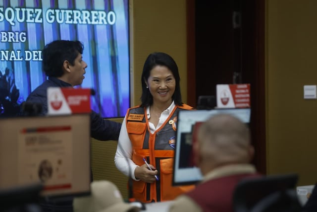 Keiko Fujimori anuncia despliegue de ministros por lluvias y suspensión de vuelos en Tacna (Foto: Mario Zapata/GEC)