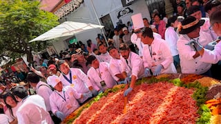 Pisco: Grupo Herencias representó a la gastronomía en el ceviche de trucha más grande del Perú