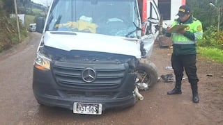 Dos turistas extranjeros resultan heridos tras despiste rumbo a Vinicunca en Cusco