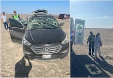 Palpa: auto colectivo sufrió brutal despiste y volcadura en la Panamericana Sur