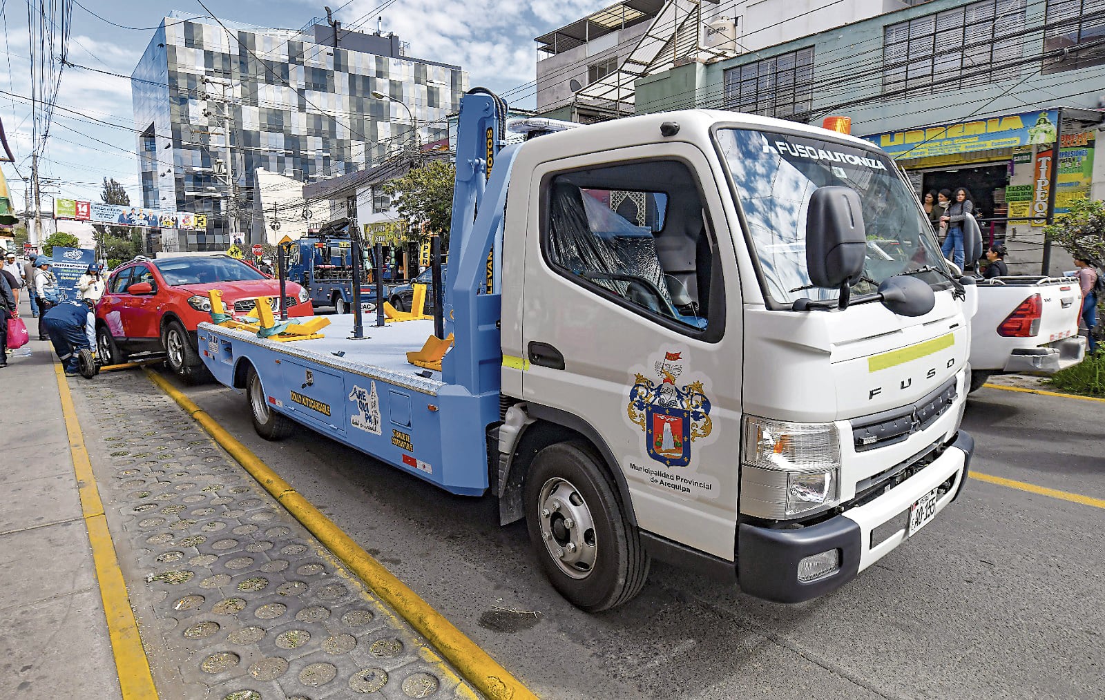 Grúas de la comuna provincial están operativas. Foto: Imagen MPA.