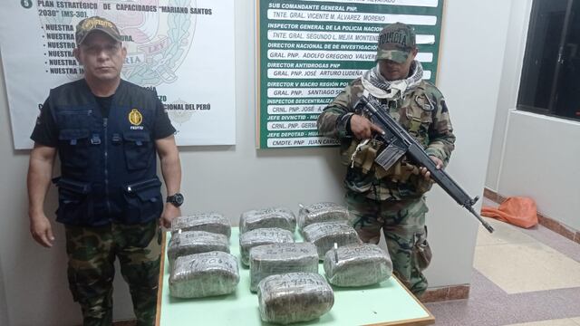 Traficantes huyen dejando 20 kilos de marihuana en caminos para evitar ser capturados en Huánuco