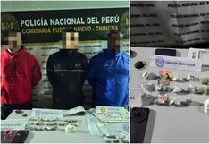 Chincha: intervienen a tres sujetos con arma de fuego y más de 250 ketes