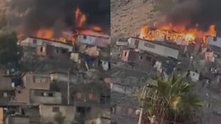 Incendio en Independencia deja al menos diez viviendas inhabitables y varias familias damnificadas
