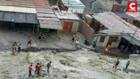 Mujer perdió la vida en Huayco por fuertes lluvias.