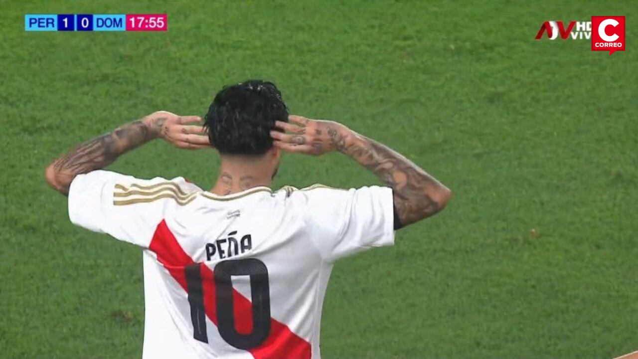 Sergio Peña anotó gol para Perú y pone en ventaja a la 'Bicolor'.