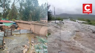Distritos quedan incomunicados por desborde de río Yanamarca en Jauja