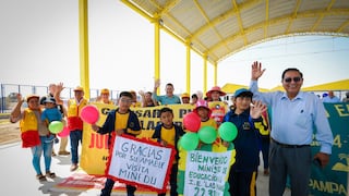 Ministro de Educación supervisó la culminación de la primera escuela modular tipo costa en Ica