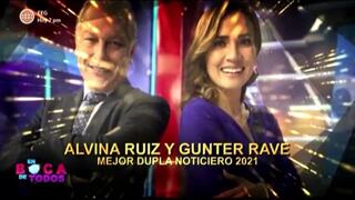 Gunter Rave y Alvina Ruiz ganan el premio a ‘Mejor Dupla Noticiero 2021′ (VIDEO)