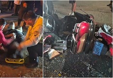 Nasca: pareja queda herida tras accidente entre motocicleta y Tico en la Panamericana Sur
