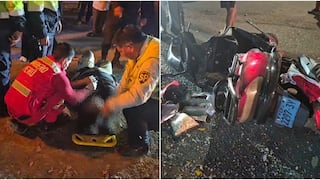 Nasca: pareja queda herida tras accidente entre motocicleta y Tico en la Panamericana Sur