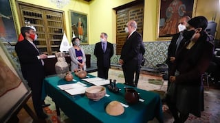 Ministerio de Cultura recibió importante lote de bienes culturales recuperados del exterior