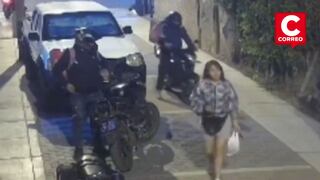 Falsos repartidores roban a mujer en Surco: Cámara de seguridad captura violento asalto (VIDEO)