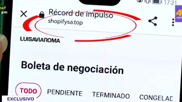 Delincuentes engañaron a la víctima presentándole una oferta de trabajo a través de una plataforma falsa. Foto: Latina