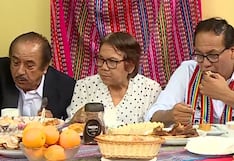 Roberto Sánchez compartió el tradicional desayuno electoral junto a sus padres en Huaral