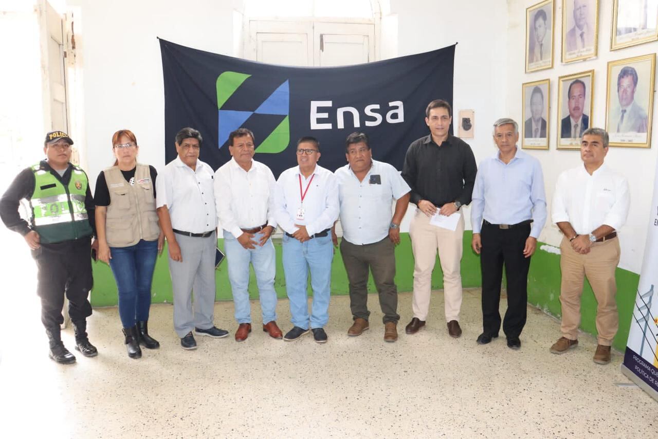 Alcaldes y directivos de Ensa.