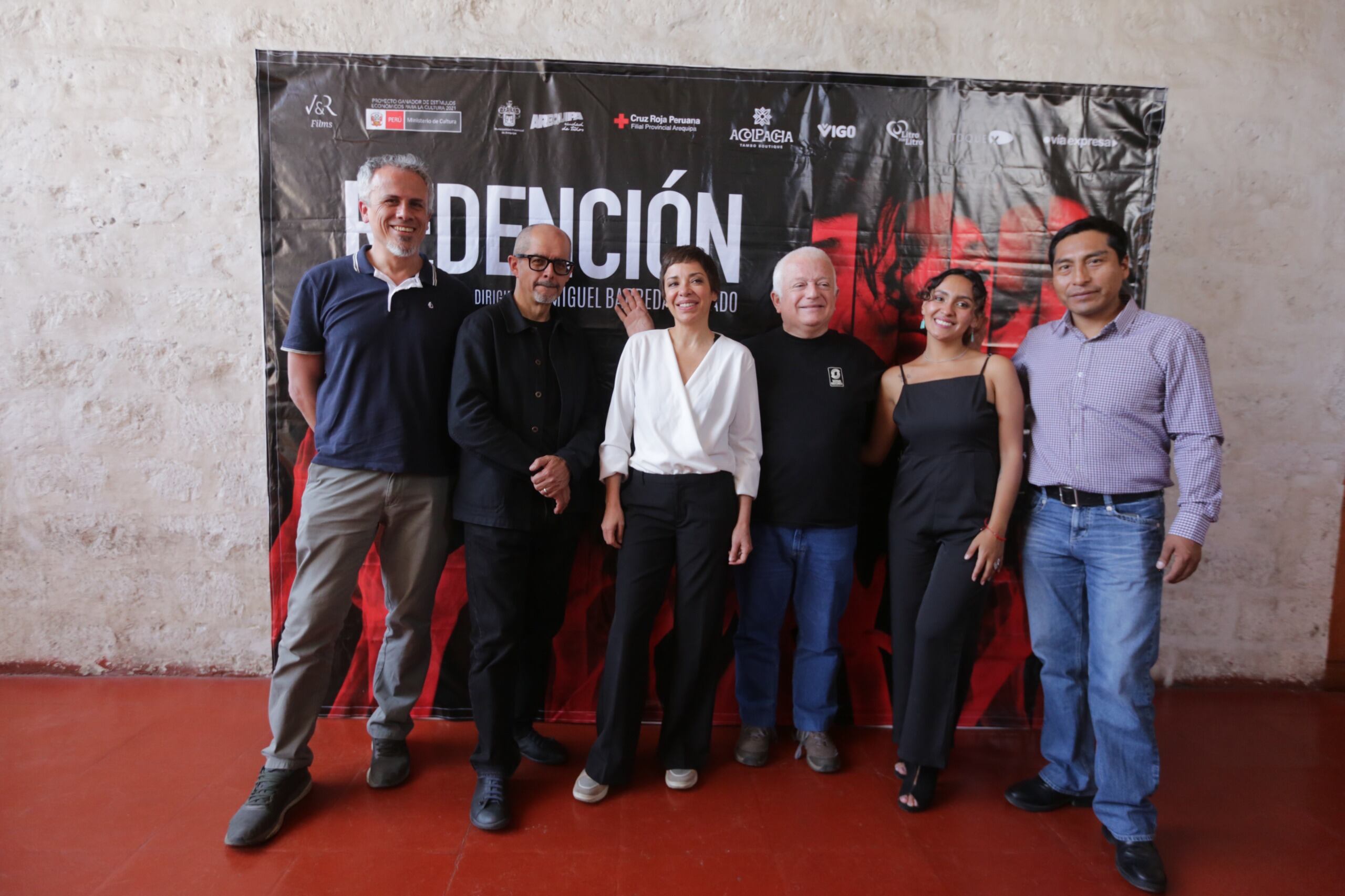 Reconocidos artistas participaron en la grabación de la película Redención (Foto: GEC)
