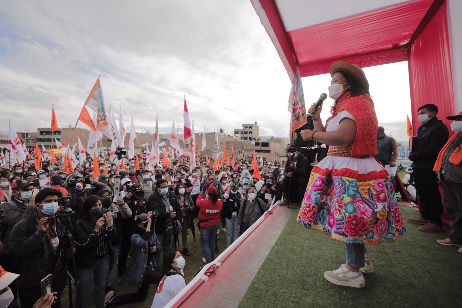 Mitin de Keiko Fujimori en Chilca (Huancayo-2021) (Leandro Britto/GEC).