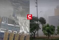 Incendio en Santa Anita: Se restringe tránsito en avenida Nugget