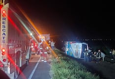 Ómnibus vuelca y trece personas resultan heridas en Trujillo (VIDEO)