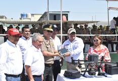 Ministro de Interior entrega drones para luchar contra la inseguridad ciudadana, en Piura