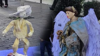 Esculturas a base de materiales reciclados se exhiben en calle Mercaderes de Arequipa (VIDEO)