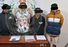 Trujillo: Policía interviene a cuatro jóvenes con aparatos explosivos