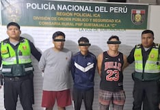 Ica: caen tres presuntos integrantes de banda “robacasas” en Subtanjalla