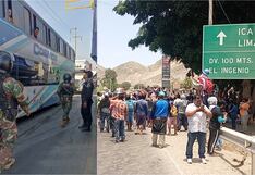 Nasca: se acató el noveno día del paro minero con bloqueo de la carretera Panamericana Sur